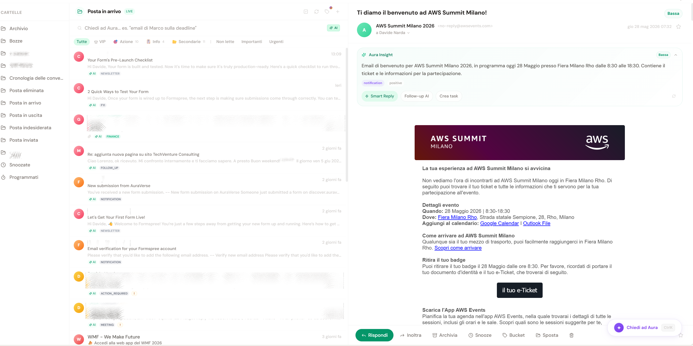 AuraDesk inbox